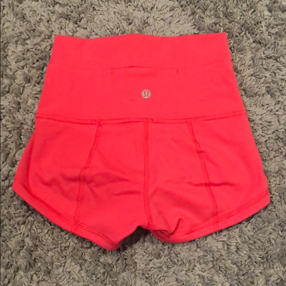 Lululemon high rise luon booty shorts